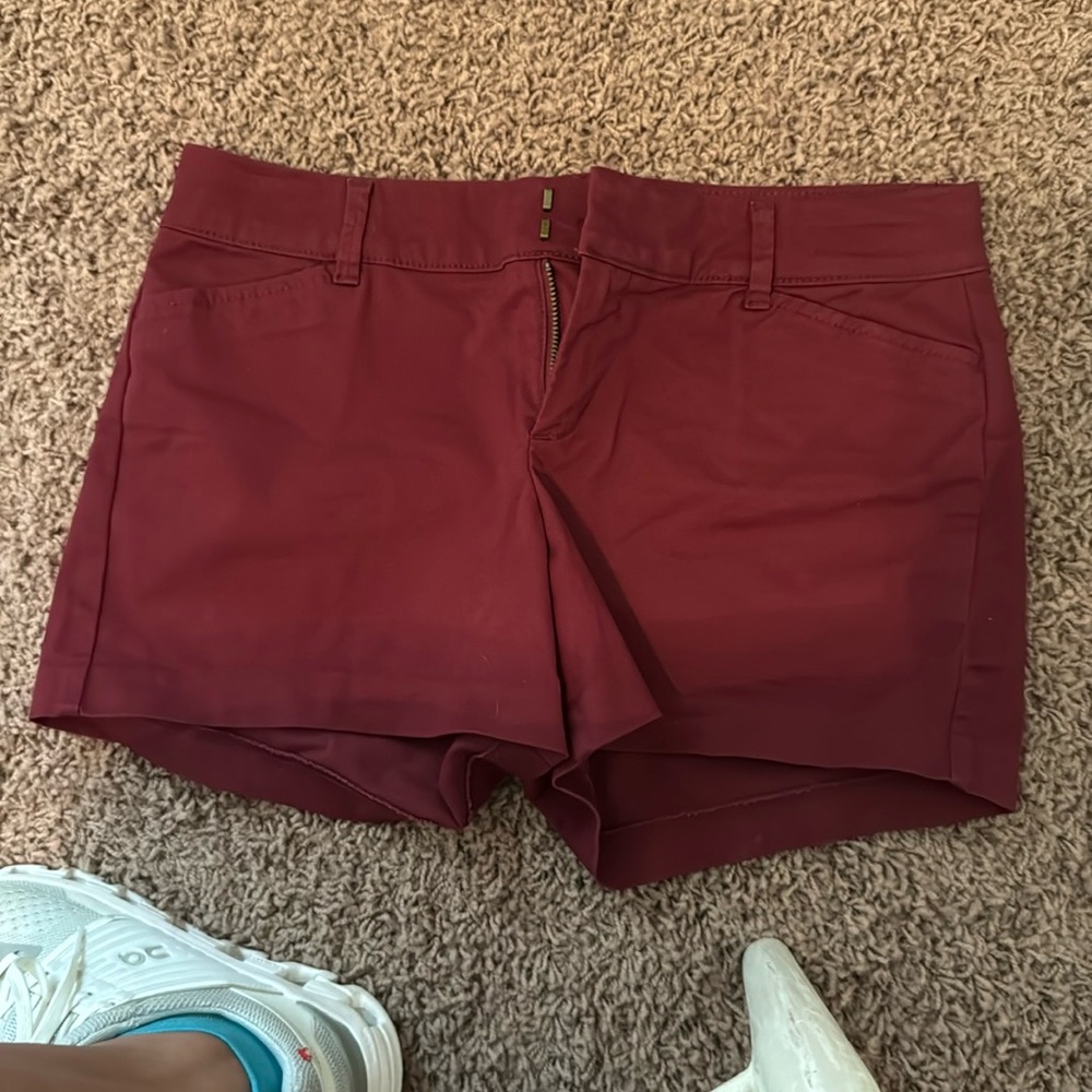 Old Navy Red High Waist Shorts